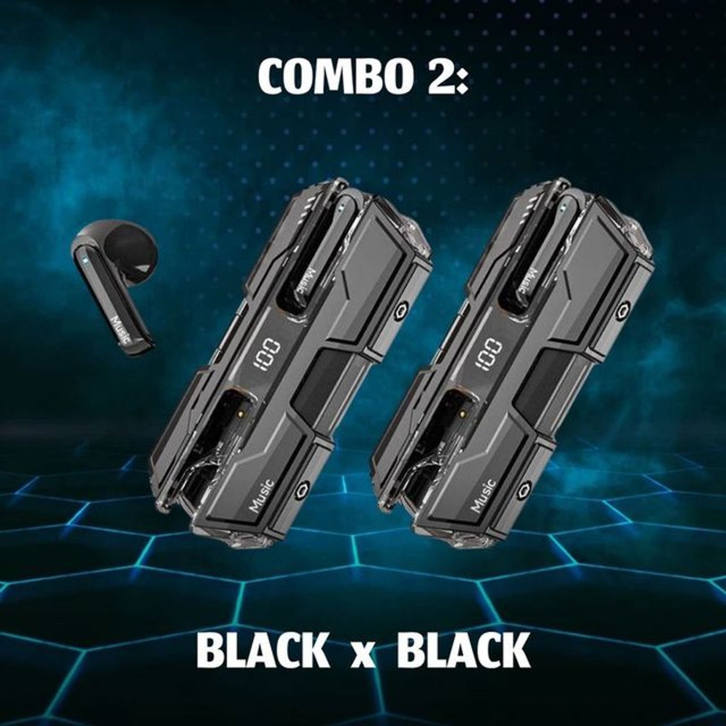 Semi-in-ear Design Wireless Headset