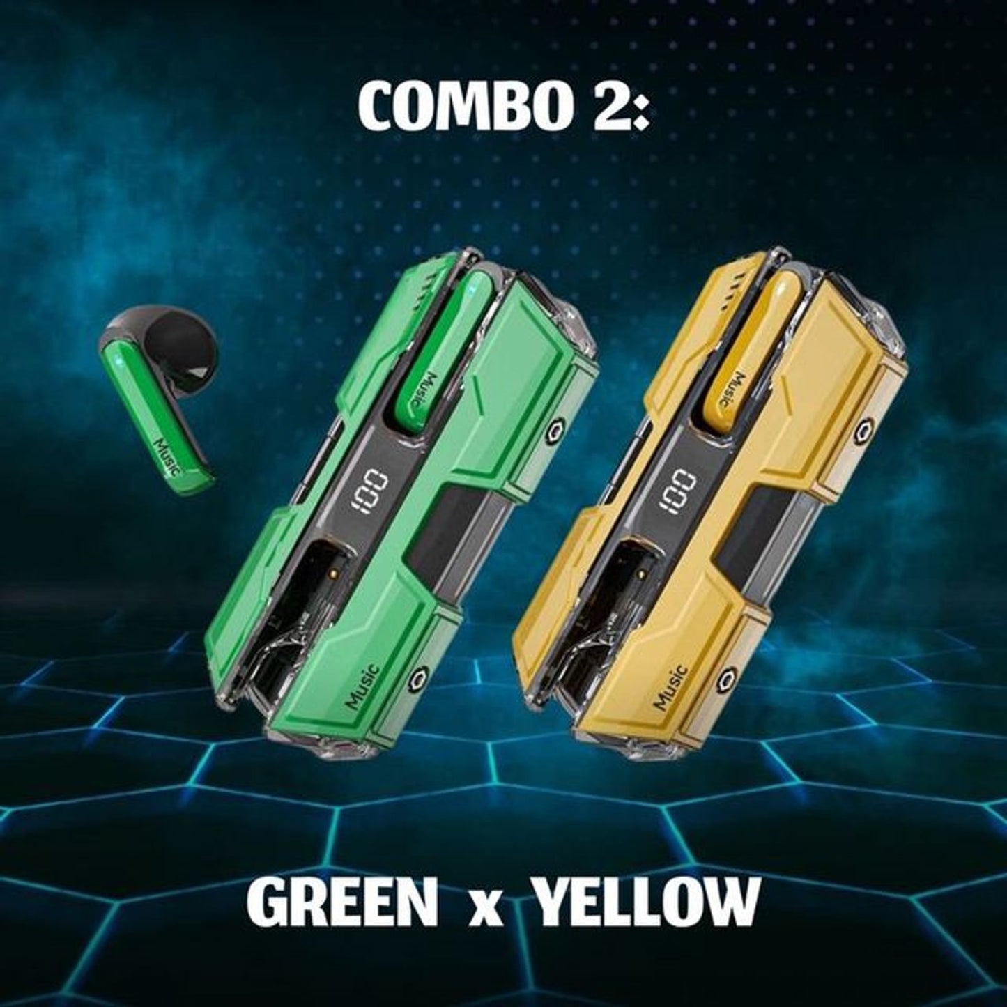 Semi-in-ear Design Wireless Headset