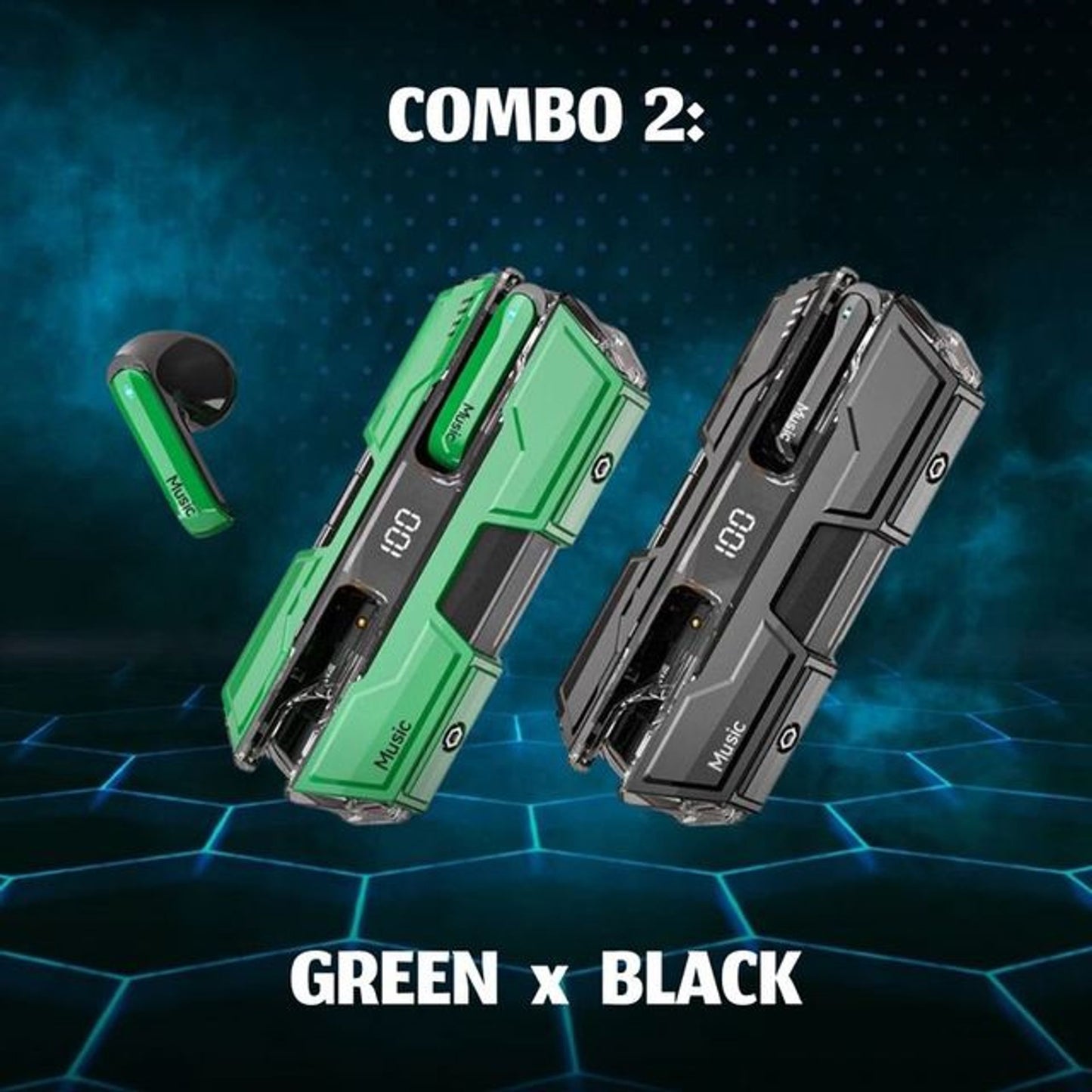 Semi-in-ear Design Wireless Headset